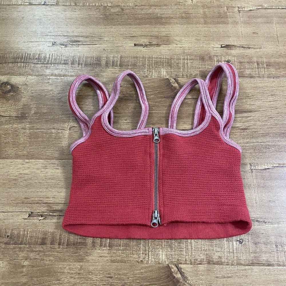 Urban Outfitters Red Double Strap Crop Top